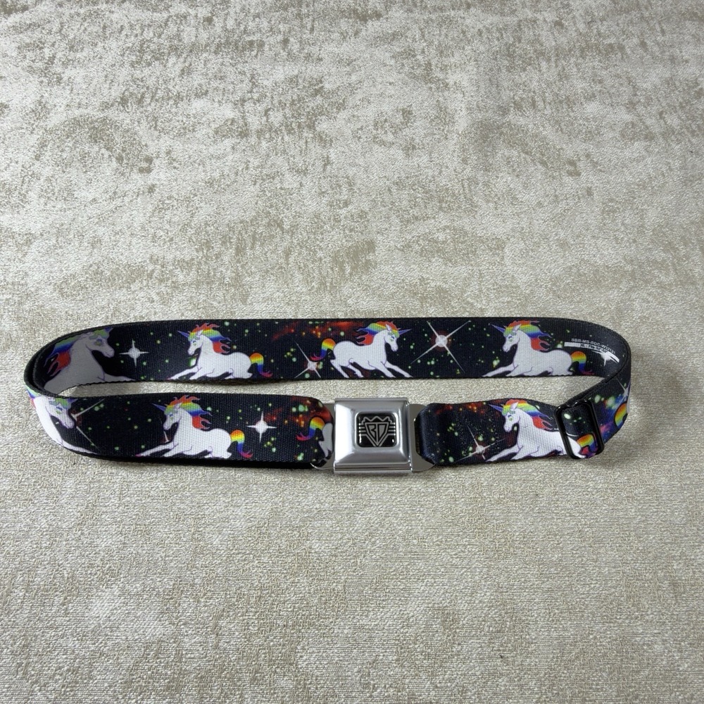 Seatbelt Belt - Unicorn Universe - 2" Wide - 20-36 Inches in Length